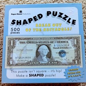 NEW Money Shaped Puzzele 500 pieces